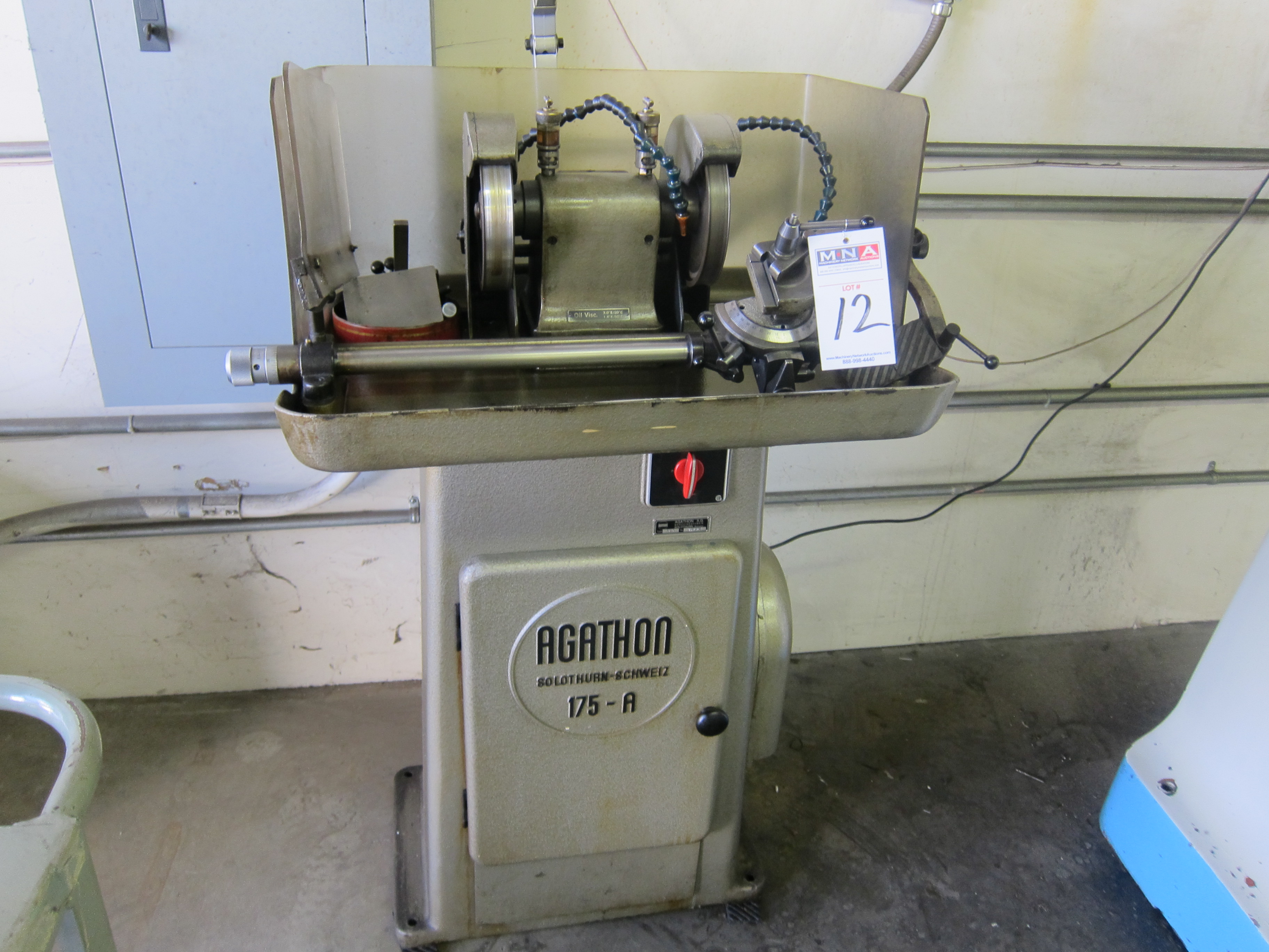 AGATHON DIAMOND TOOL GRINDER, MODEL TYPE 175A S/N 80173215
