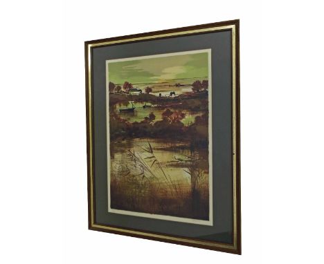 Claude Casati - L'Aurore, signed in pencil, limited edition 8/275, lithograph, bears label verso, 22" x 15", framed  