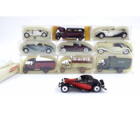 Ten Rio of Italy die-cast scale model motor cars, boxed some with papers (10)