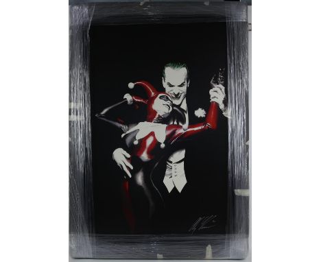 Alex Ross (American, b. 1970), 'Tango with Evil', limited-edition print on canvas, signed and numbered 3/49 lower right, fram