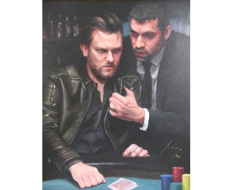 Vincent Kamp (British, contemporary), 'Hold Back It's Not Your Night', limited-edition print, ed. 5/150, framed, 50 x 39cm.