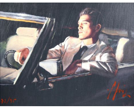 Fabian Perez (Argentinian, b. 1967), 'Late Drive II', limited-edition print, ed. 72/95, framed, bearing certificate of authen