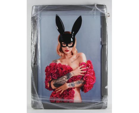 Mila Alexander (British, contemporary), 'Lost in Love', limited-edition print, signed lower left, ed. 49/49, framed, 86 x 60c