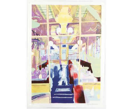 Glyn Boyd Harte (British, 1948-2003). 'Interior At Elena's', limited edition lithograph. Signed and numbered 131/150 in penci