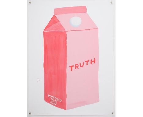 David Shrigley OBE (British, b. 1968), 'Truth', 2020, offset lithograph in colours, 79 x 59cm.