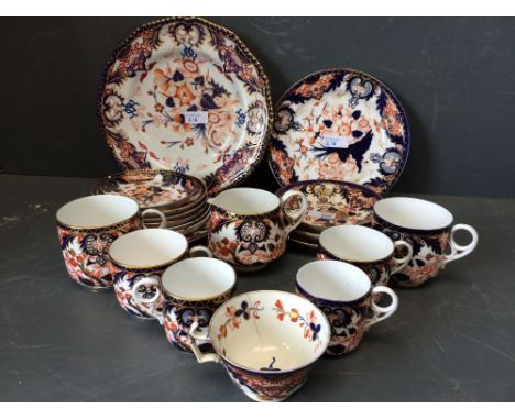 Quantity of Royal Crown Derby, Imari cups and saucers etc.