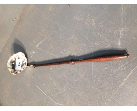 Modern silver toddy ladle, 33cmL