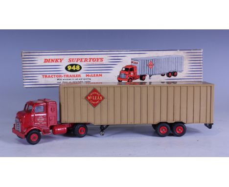 A Dinky Supertoys No. 948 tractor-trailer 'McLean', boxed (some paint chips, box lightly scuffed and stained).Buyer’s Premium