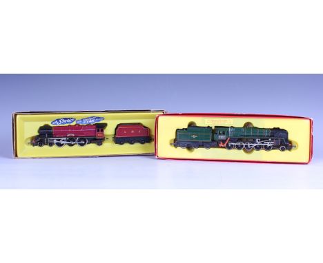 A Hornby Railways gauge OO R.258 locomotive 'Princess Elizabeth' and tender with smoke and exhaust steam sound, boxed, and an