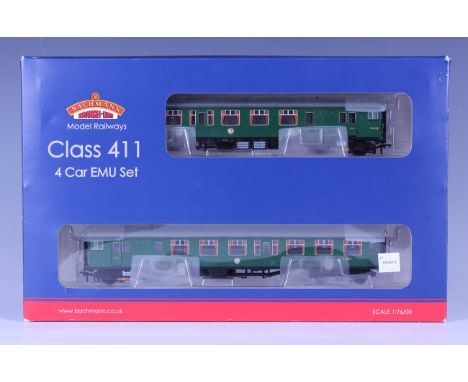 A Bachmann Branch-Line gauge OO No. 31-426 Class 411 4 Car EMU Set, boxed (one inner box creased, outer box creased, torn and