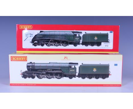 Two Hornby DCC Ready gauge OO locomotives and tenders, comprising R.2341 Class A3 'Windsor Lad' and R.2494 Class A4 'Guillemo