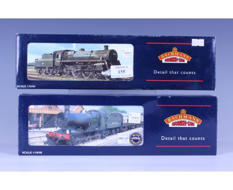 Two Bachmann Branch-Line gauge OO locomotives and tenders, comprising No. 31-107 Standard Class 4MT 75027 in BR lined green, 