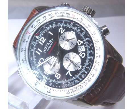 Boxed Rotary chronograph wristwatch