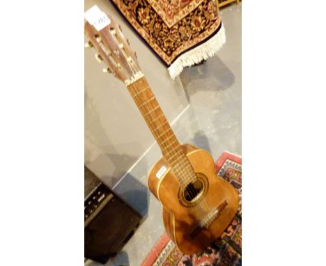 Small size parlour classical guitar by Julia Esteve Valencia L: 88 cm CONDITION REPORT: Some light scratches, generally good 