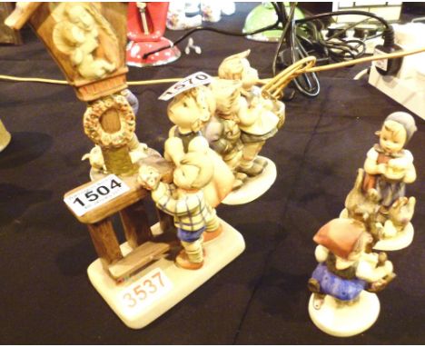 Five Hummel figurines, all A/F
