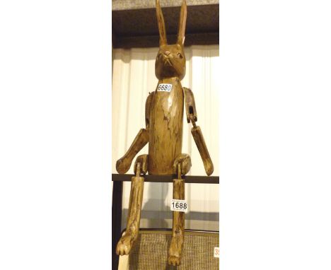 Wooden shelf rabbit H: 60 cm