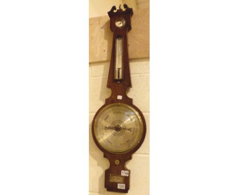 Walnut cased mercury stick banjo barometer ***Postage is NOT available on this item***