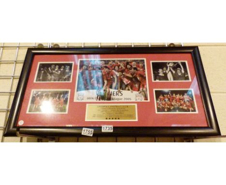 Liverpool print framed and glazed 70 x 35 cm
