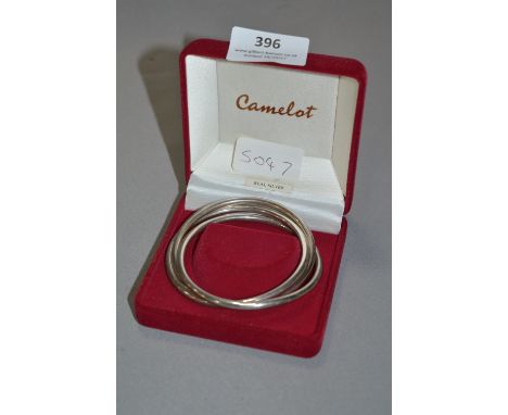 Camelot Silver Triple Ring Bangles 26 Grams 