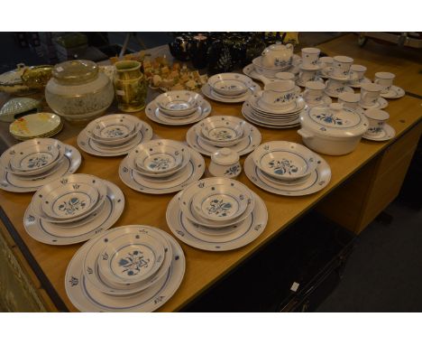 Large Noritake Blue Haven Dinner & Tea Service