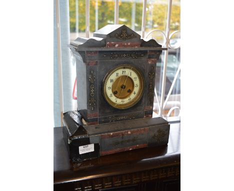 Slate Mantle Clock 