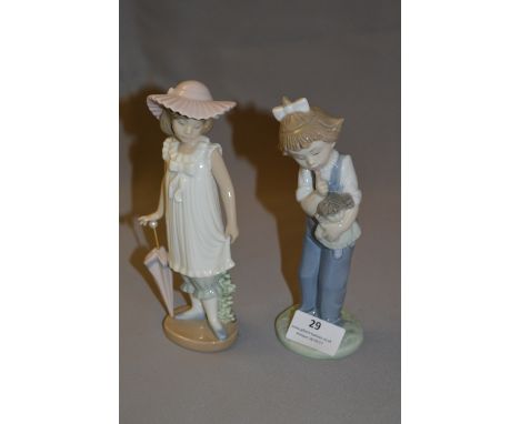 2 Nao Lladro Figurines - Girls