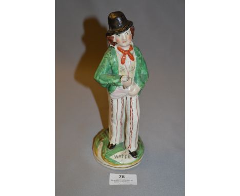 Staffordshire Double Sided Figurine - Water & Gin