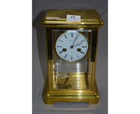 Rapport Brass Cased Large Carriage Clock