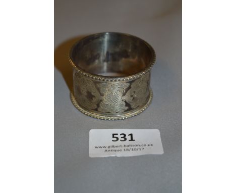 Hallmarked Silver Napkin Ring, Sheffield 1898 - 30 Grams