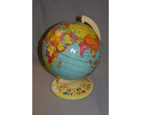 Chad Valley Tin Plate Terrestrial Globe