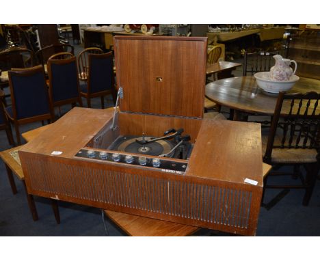 HMV Record Player in Teak Cabinet