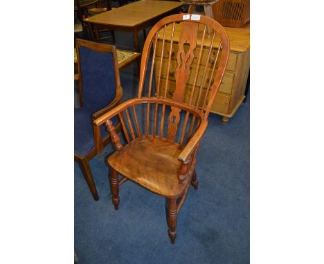 Oak Stick Back Country Windsor Armchair 