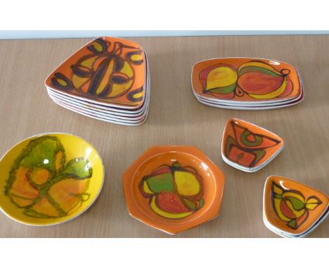 ADDED LOT    An assortment of 16 different varying sized Poole Studioware Pickle /Hors d'oeuvre Dishes    CONDITION REPORT:  