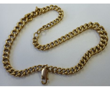 A heavy hallmarked 9-carat gold Chain, 36cm, approx. 19.2g 