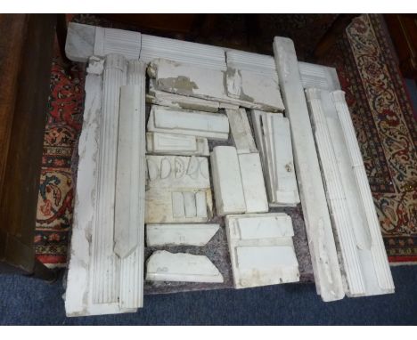 A late-18th century white statuary marble fireplace which was removed from Belford Hall, Northumberland (James Paine - 1756).