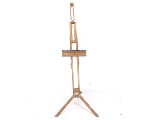 A Rowney folding artist's easel 