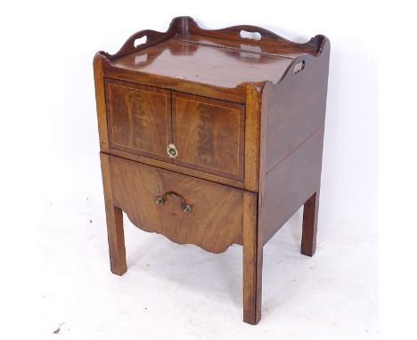 A George III mahogany commode 