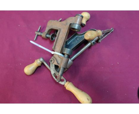 Two vintage pinfire turnover tools 