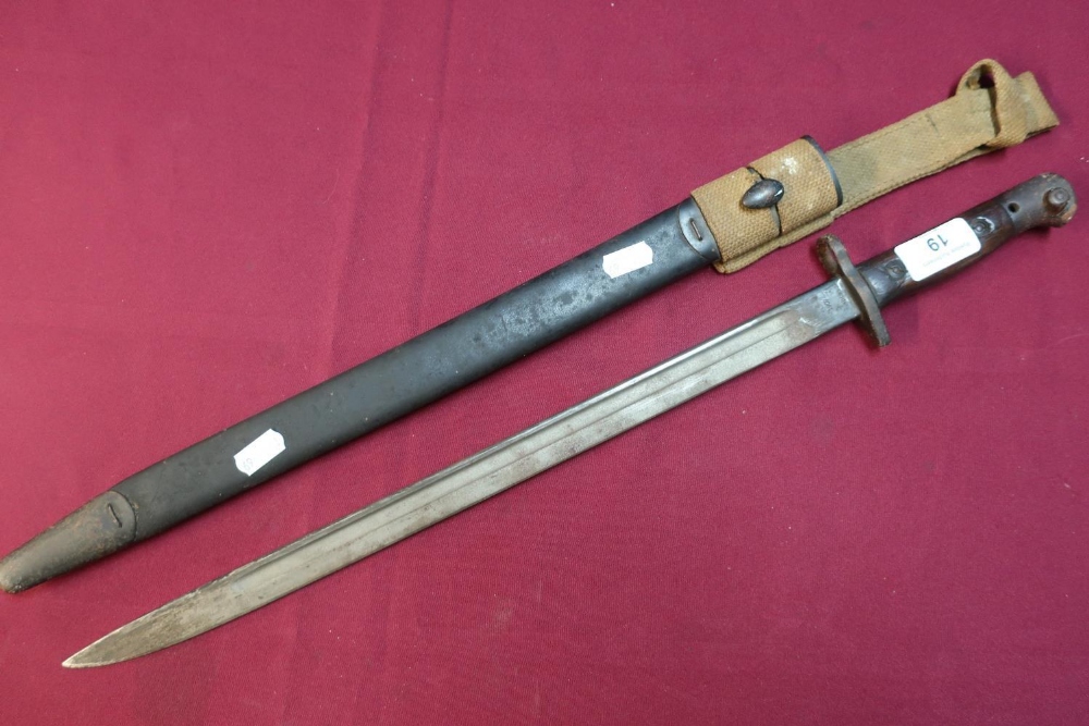 British WWI Enfield with 17 inch blade marked 1907 Anderson
