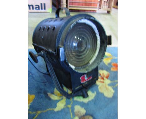 vintage iron cased stage lamp