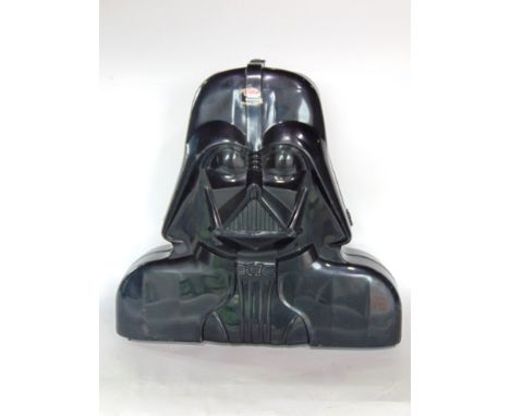 Star Wars Empire Strikes Back storage case in the form of Darth Vader together with 30 Star Wars figures to include Darth Vad