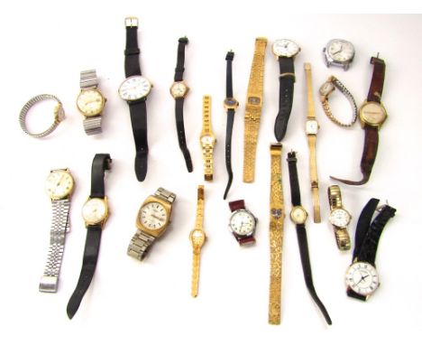 A collection of 21 vintage and modern wristwatches