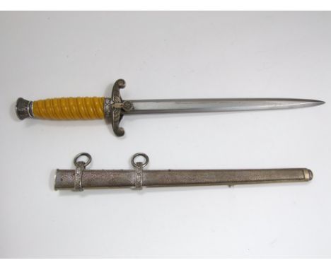A World War II German army dagger and sheath
