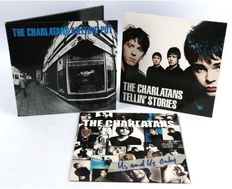 Vinyl records - The Charlatans 'Us and Us Only MCA 60069/153865-1 LP; The Charlatans 'Melting Pot' BBQLP 198 double LP; The C
