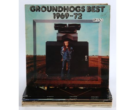 Vinyl records - Groundhogs collection, to include Hoggin The Stage, US Tour,  Black Diamond (2 copies), Groundhogs Best, Spli