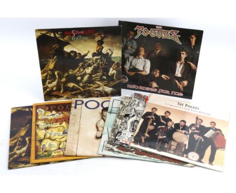 Vinyl records - The Pogues collection, to include, Rum Sodomy & The Lash (2 copies), Hell's Ditch, Peace and Love, Waiting Fo