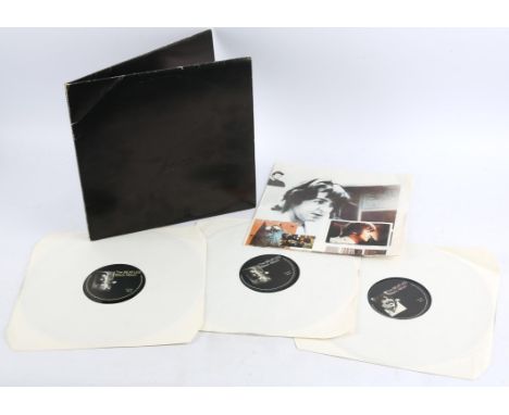 Vinyl record - The Beatles 'Black Album', TWK0169 A IYHO 10, gatefold triple LP, with poster.