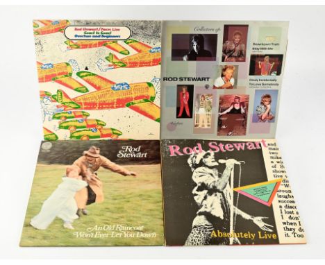 Vinyl records - Rod Stewart / Faces collection, to include, Never A Dull Moment, Gasoline Alley (3 copies one with Heavy Text