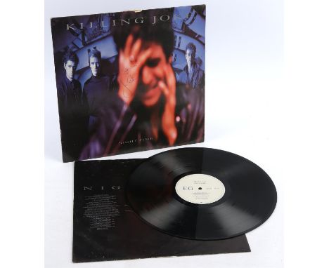 Vinyl record - Killing Joke 'Night Time' signed to cover by Jaz Coleman. 