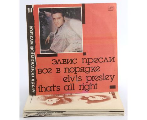 Vinyl records - Russian pressings, to include, Yes 'Time And A Word'; Led Zeppelin 1 and 2; The Beatles 'Rubber Soul and 'Hel
